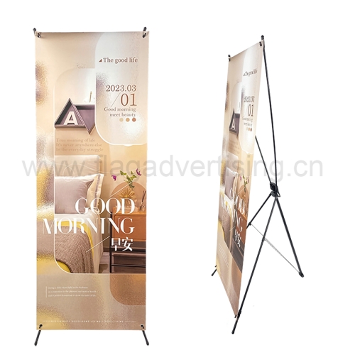 Custom Printed 60*160cm 80*180cm Windproof Tripod Advertising Display X Banner Stand