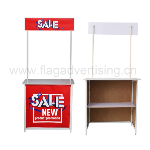 Multifunction Folding Portable Steel Promotion Table for Trade Show