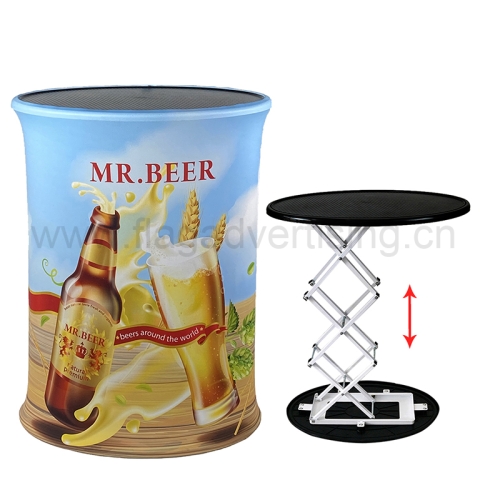 Portable Promotion Exhibition Counter Oval Ez-up PRO Table
