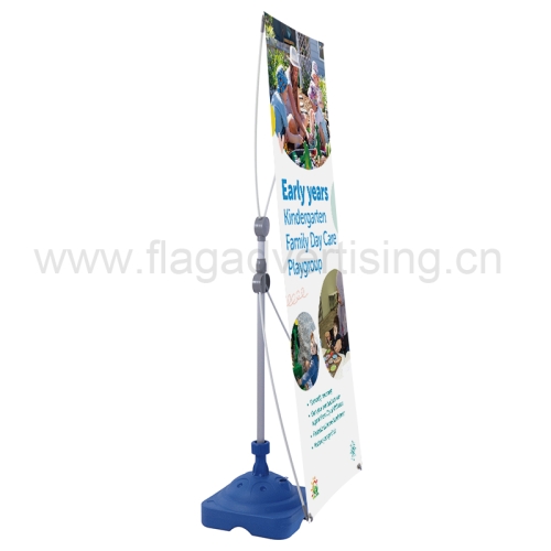 Custom Portable Trade Show Advertising Equipment Display Indoor Water Base X Banner Stand
