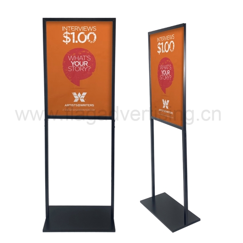 Easy to Carry and Push-Pull Double Pole Standing Sign