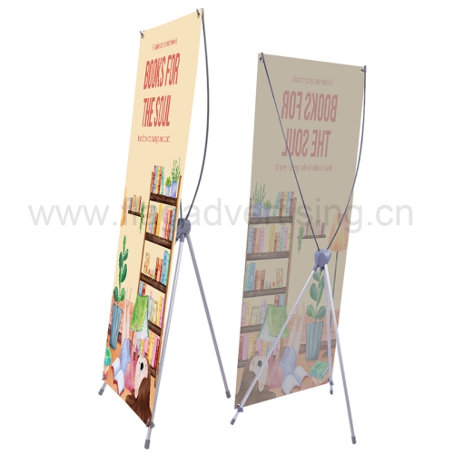 Custom Portable Trade Show Advertising Equipment Display Haha X Banner Stand