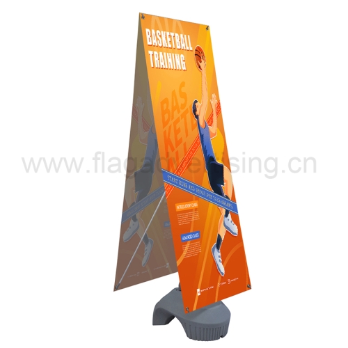 Custom Portable Trade Show Advertising Equipment Display Outdoor Water Injection X Banner Stand