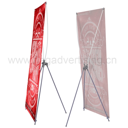 Hot Sell Outdoor Indoor Adversting Display Banner Rotation Adjustable X Banner Stand