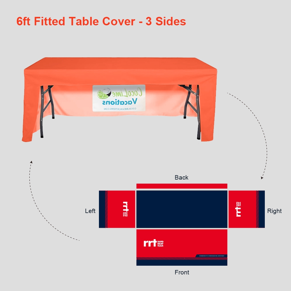 6ft Fitted Table Cover